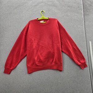 VINTAGE Pro Spirit Men Sweatshirt 2XL Mae In USA Red Fleece Pullover